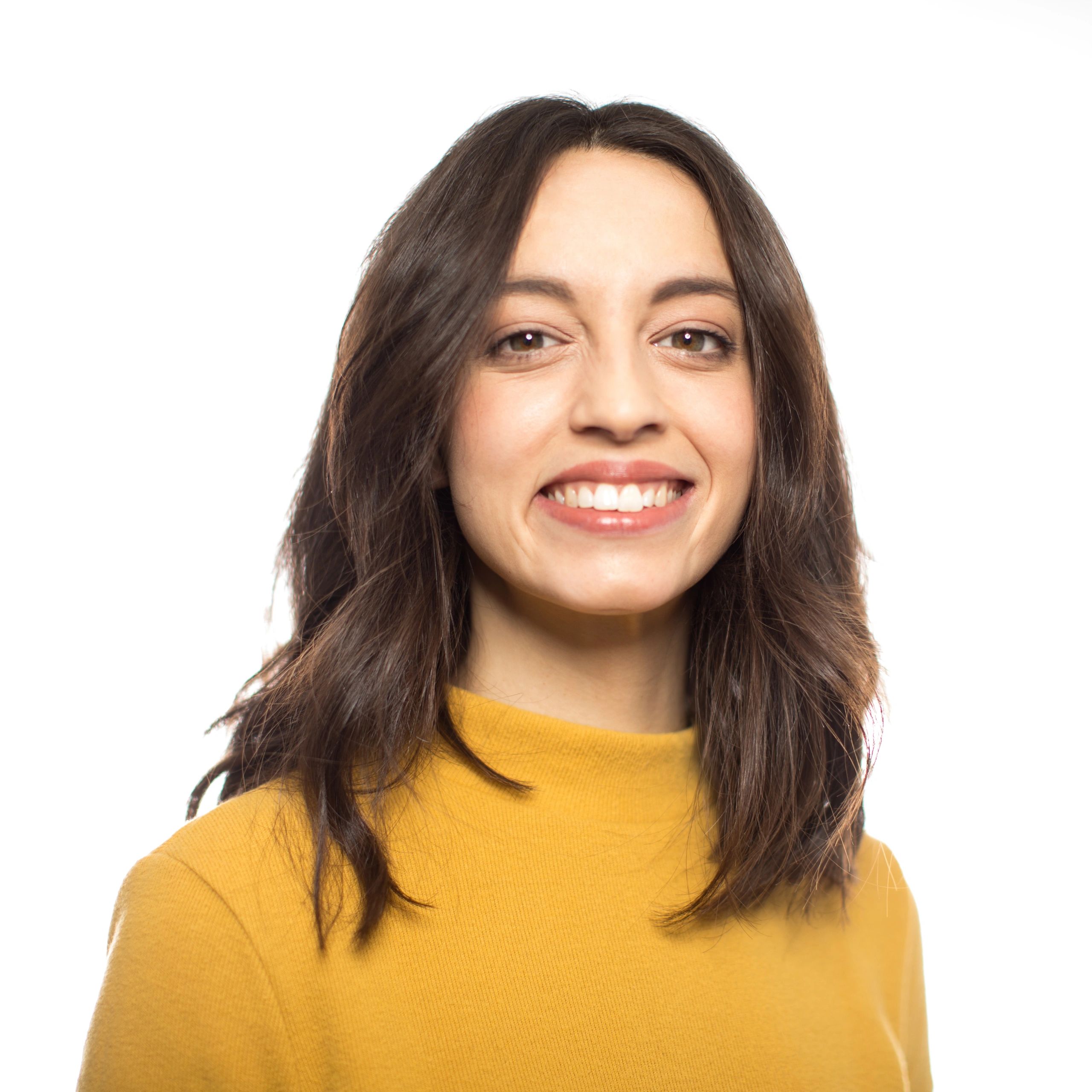 Portrait of satisfied salon client Ava